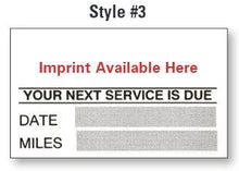 Load image into Gallery viewer, Custom Write-In Cut-Sheet Reminder Stickers Service Department New Mexico Independent Auto Dealers Association Store