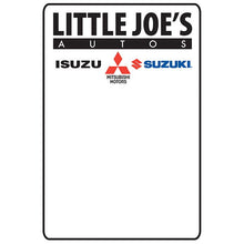 Load image into Gallery viewer, Custom 5 in 1 Static Cling Printing Supplies (Labels) Service Department New Mexico Independent Auto Dealers Association Store Light Adhesive 2 1/4" x 1 1/2"