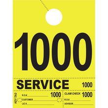 Load image into Gallery viewer, Heavy Brite™ 4 Part Service Dispatch Numbers Service Department New Mexico Independent Auto Dealers Association Store Bright Yellow (1000-1999)