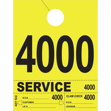 Load image into Gallery viewer, Heavy Brite™ 4 Part Service Dispatch Numbers Service Department New Mexico Independent Auto Dealers Association Store Bright Yellow (4000-4999)