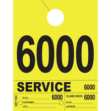 Load image into Gallery viewer, Heavy Brite™ 4 Part Service Dispatch Numbers Service Department New Mexico Independent Auto Dealers Association Store Bright Yellow (6000-6999)