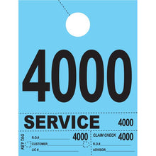 Load image into Gallery viewer, Heavy Brite™ 4 Part Service Dispatch Numbers Service Department New Mexico Independent Auto Dealers Association Store Blue (4000-4999)