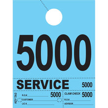 Load image into Gallery viewer, Heavy Brite™ 4 Part Service Dispatch Numbers Service Department New Mexico Independent Auto Dealers Association Store Blue (5000-5999)
