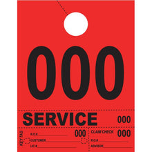 Load image into Gallery viewer, Heavy Brite™ 4 Part Service Dispatch Numbers Service Department New Mexico Independent Auto Dealers Association Store Red (000-999)