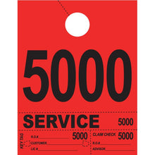 Load image into Gallery viewer, Heavy Brite™ 4 Part Service Dispatch Numbers Service Department New Mexico Independent Auto Dealers Association Store Red (5000-5999)