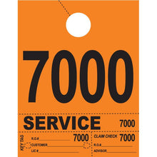 Load image into Gallery viewer, Heavy Brite™ 4 Part Service Dispatch Numbers Service Department New Mexico Independent Auto Dealers Association Store Orange (7000-7999)