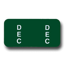 Load image into Gallery viewer, File Right™ Month Labels Service Department New Mexico Independent Auto Dealers Association Store December