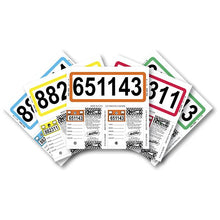 Load image into Gallery viewer, Custom Consecu-Tags® Sales Department New Mexico Independent Auto Dealers Association Store Color-Top Consecu-Tags Blue