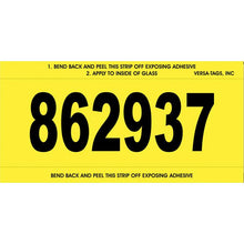 Load image into Gallery viewer, Imprinted Stock Number Mini Signs Sales Department New Mexico Independent Auto Dealers Association Store Yellow