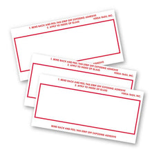 Load image into Gallery viewer, Stock Number Mini Signs Sales Department New Mexico Independent Auto Dealers Association Store White with Red Border