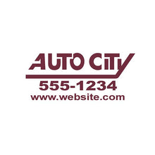 Load image into Gallery viewer, Custom Die-Cut Auto Decals Sales Department New Mexico Independent Auto Dealers Association Store Burgundy