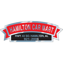 Load image into Gallery viewer, Custom Auto Decals Sales Department New Mexico Independent Auto Dealers Association Store Chrome Polyester Style H