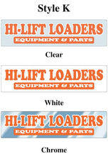 Load image into Gallery viewer, Custom Domed Auto Decals Sales Department New Mexico Independent Auto Dealers Association Store Style K White