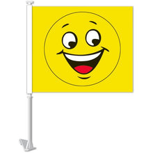 Load image into Gallery viewer, Clip-On Window Flags (Standard Flags) Sales Department New Mexico Independent Auto Dealers Association Store Happy Face