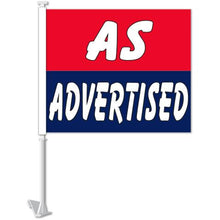 Load image into Gallery viewer, Clip-On Window Flags (Standard Flags) Sales Department New Mexico Independent Auto Dealers Association Store Red/Blue - As Advertised