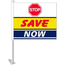 Load image into Gallery viewer, Clip-On Window Flags (Standard Flags) Sales Department New Mexico Independent Auto Dealers Association Store Stop Save Now