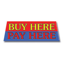 Load image into Gallery viewer, Windshield Banners Sales Department New Mexico Independent Auto Dealers Association Store Buy Here Pay Here Red/Blue