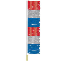 Load image into Gallery viewer, Ground Pennants Sales Department New Mexico Independent Auto Dealers Association Store Metallic Red Silver and Blue