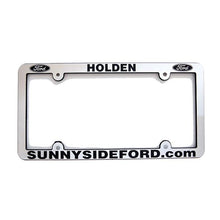Load image into Gallery viewer, Custom Chrome License Plate Frames Sales Department New Mexico Independent Auto Dealers Association Store Shiny Chrome Economy Recessed Letter