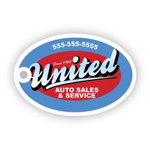 Load image into Gallery viewer, Custom Punchable Key Fobs Sales Department New Mexico Independent Auto Dealers Association Store Style A