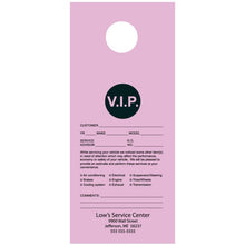 Load image into Gallery viewer, Custom Hang Tags Service Department New Mexico Independent Auto Dealers Association Store Pink