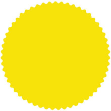 Load image into Gallery viewer, Custom 2" Starburst Labels Service Department New Mexico Independent Auto Dealers Association Store Yellow Fluorescent