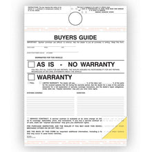 Load image into Gallery viewer, Hanging Buyers Guide Sales Department New Mexico Independent Auto Dealers Association Store As Is (No Dealer Warranty)