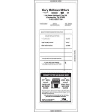 Load image into Gallery viewer, Custom Addendum Stickers (Self-Adhesive) Sales Department New Mexico Independent Auto Dealers Association Store Large 4-sided Seal