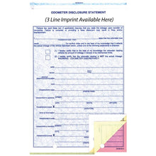 Load image into Gallery viewer, Imprinted Odometer Disclosure Statements Sales Department New Mexico Independent Auto Dealers Association Store Blue Screen