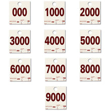 Load image into Gallery viewer, Heavy Stock Side Padded Colored Dispatch Numbers Service Department New Mexico Independent Auto Dealers Association Store (000-999)