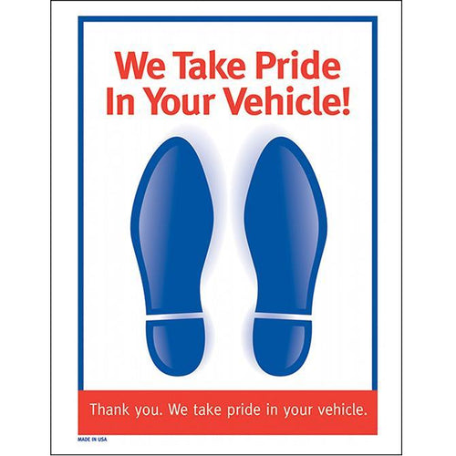 2-Color Footprint Paper Floor Mats Service Department New Mexico Independent Auto Dealers Association Store