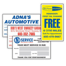 Load image into Gallery viewer, Custom Write-In Cut-Sheet Reminder Stickers Service Department New Mexico Independent Auto Dealers Association Store Static Cling
