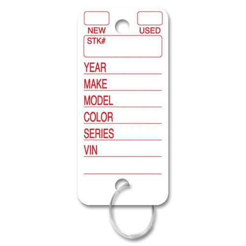 Poly Key Tags Sales Department New Mexico Independent Auto Dealers Association Store White Poly Tag Key Tag