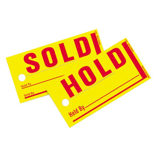 Sold/Hold Tags Sales Department New Mexico Independent Auto Dealers Association Store Mini
