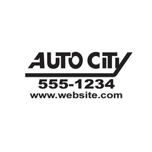 Load image into Gallery viewer, Custom Die-Cut Auto Decals Sales Department New Mexico Independent Auto Dealers Association Store Black
