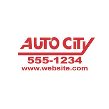Load image into Gallery viewer, Custom Die-Cut Auto Decals Sales Department New Mexico Independent Auto Dealers Association Store Red
