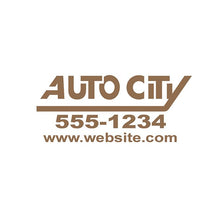 Load image into Gallery viewer, Custom Die-Cut Auto Decals Sales Department New Mexico Independent Auto Dealers Association Store Satin Gold
