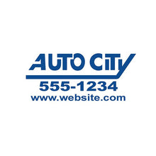 Load image into Gallery viewer, Custom Die-Cut Auto Decals Sales Department New Mexico Independent Auto Dealers Association Store Vivid Blue
