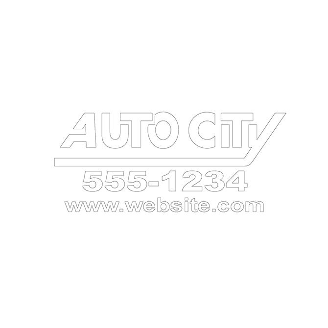 Custom Die-Cut Auto Decals Sales Department New Mexico Independent Auto Dealers Association Store White