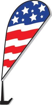 Clip-On Paddle Flags Sales Department New Mexico Independent Auto Dealers Association Store American Flag