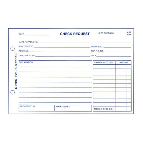 Check Request Forms Office Forms New Mexico Independent Auto Dealers Association Store