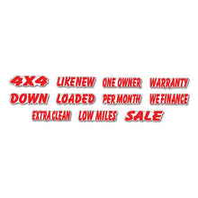 Load image into Gallery viewer, Die-Cut Slogan Window Stickers Sales Department New Mexico Independent Auto Dealers Association Store
