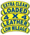 Load image into Gallery viewer, Arched Slogan Window Stickers Sales Department New Mexico Independent Auto Dealers Association Store Blue on Yellow Extra Clean
