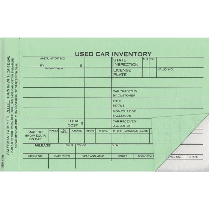 Used car inventory card new mexico independent auto dealers