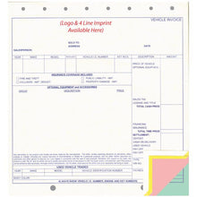 Load image into Gallery viewer, Imprinted Vehicle Invoice Office Forms New Mexico Independent Auto Dealers Association Store (Form #6131-4)

