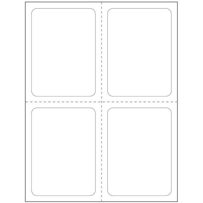 Addendum Stickers (Self-Adhesive) - Plain Stock 8 1/2