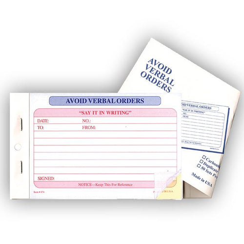 Avoid Verbal Orders Book Sales Department New Mexico Independent Auto Dealers Association Store